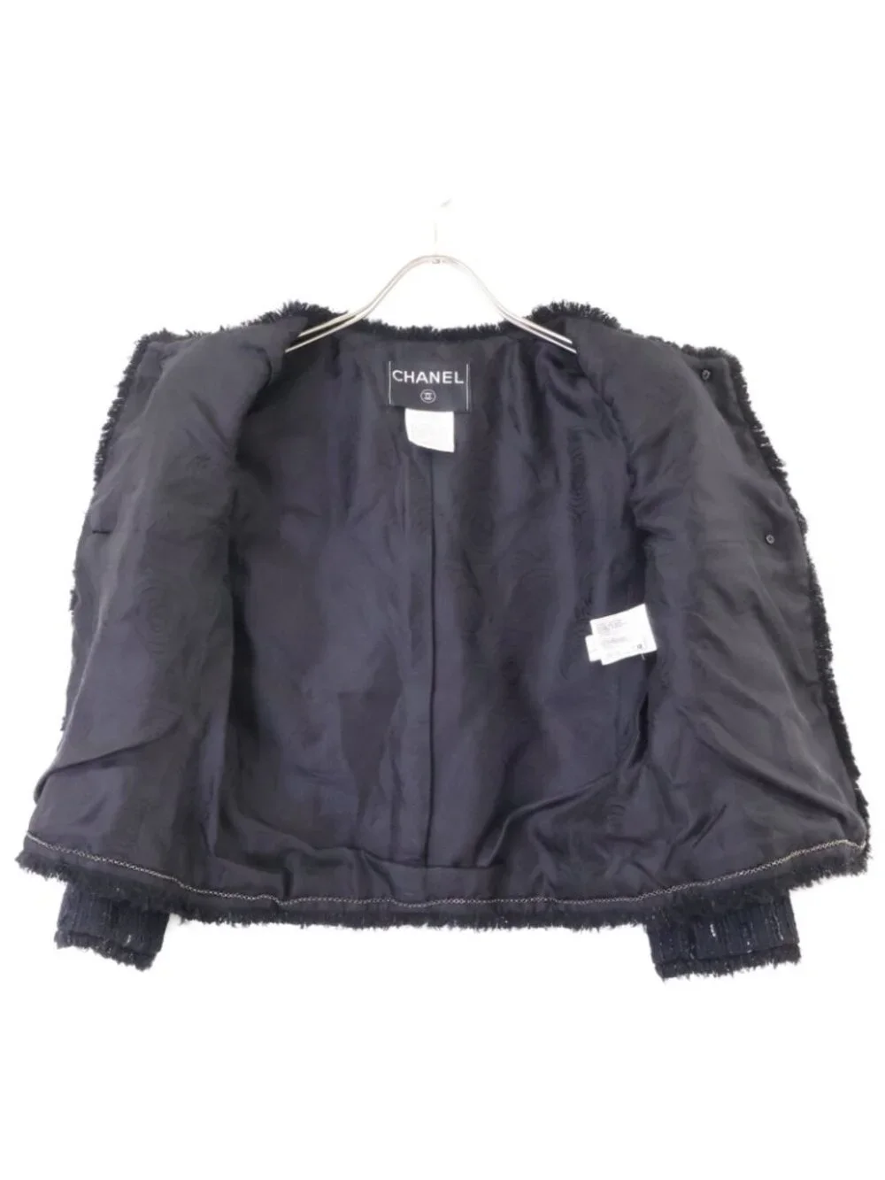 Chanel Sequin Collarless Jacket 34